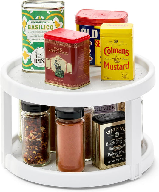 2-Tier Rotating Kitchen Organizer